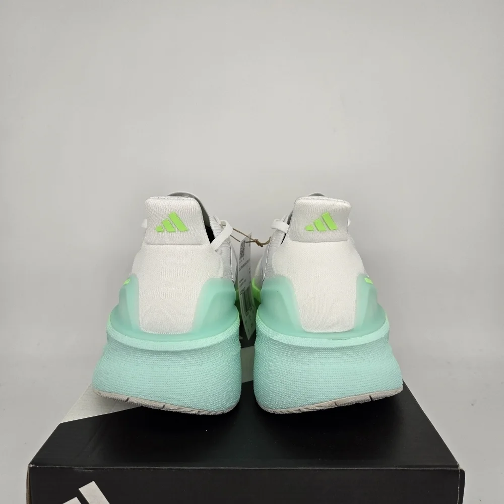 New Adidas UltraBoost 5X White Lime Burst JQ2927 Women's Running Shoes Size 6.5